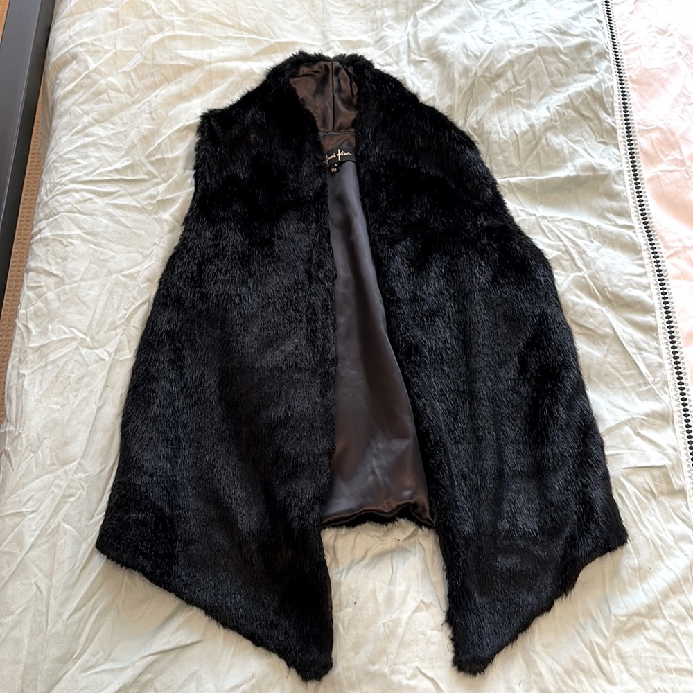 Faux fur vest